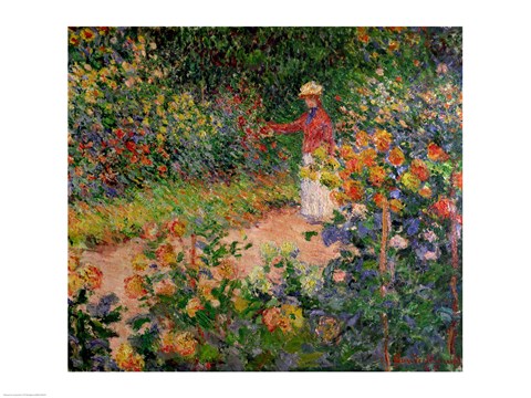 Garden at Giverny, 1895 by Claude Monet