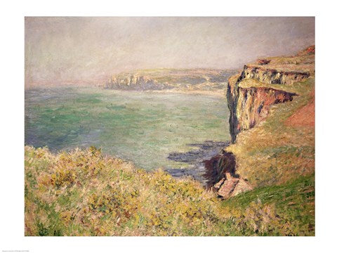 Cliff at Varengeville, 1882 by Claude Monet