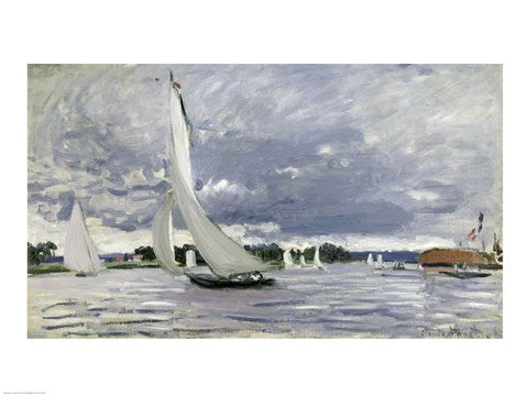 Regatta at Argenteuil, 1872 by Claude Monet