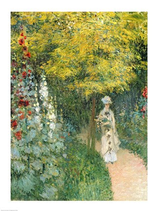 Rose Garden, 1876 by Claude Monet