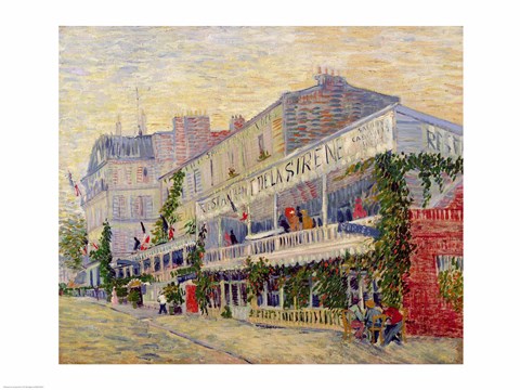 Restaurant de la Sirene at Asnieres, 1887 by Vincent Van Gogh