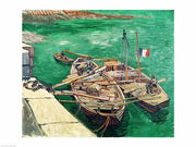 Landing Stage with Boats, 1888 by Vincent Van Gogh