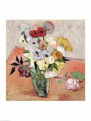 Roses and Anemones, 1890 by Vincent Van Gogh