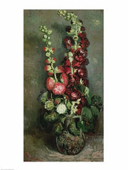 Vase of Hollyhocks, 1886 by Vincent Van Gogh