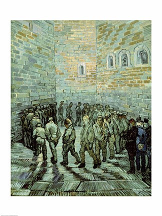 The Exercise Yard, or The Convict Prison, 1890 by Vincent Van Gogh