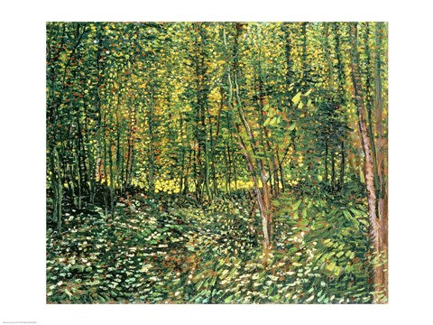 Trees and Undergrowth, 1887 by Vincent Van Gogh