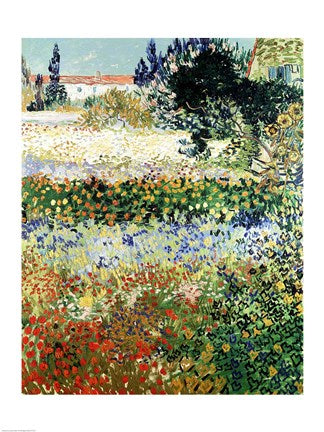 Garden in Bloom, Arles, 1888 by Vincent Van Gogh