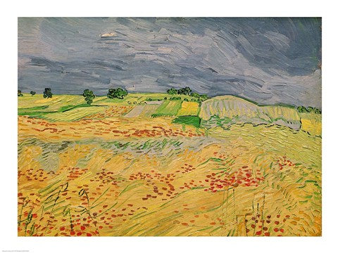 Plain at Auvers, 1890 by Vincent Van Gogh