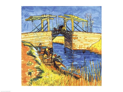 Le Pont de Langlois a Arles, 1888 by Vincent Van Gogh