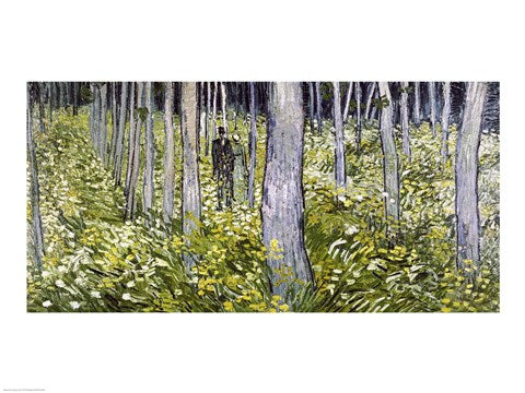 Undergrowth with Two Figures, 1890 by Vincent Van Gogh