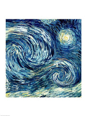 The Starry Night, June 1889 Detail B by Vincent Van Gogh
