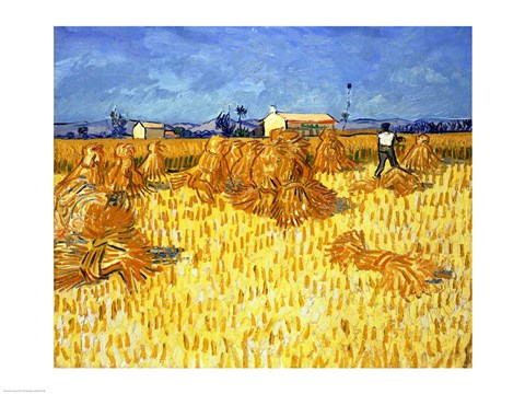 Harvest in Provence by Vincent Van Gogh