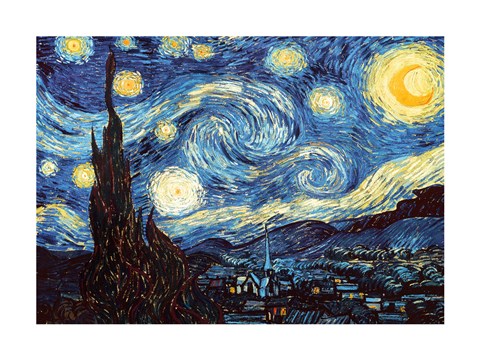 The Starry Night, June 1889 by Vincent Van Gogh