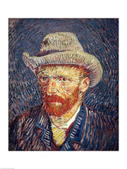 Self Portrait with Felt Hat by Vincent Van Gogh