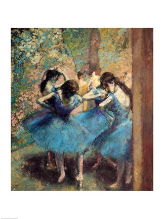 Dancers in Blue, 1890 by Edgar Degas