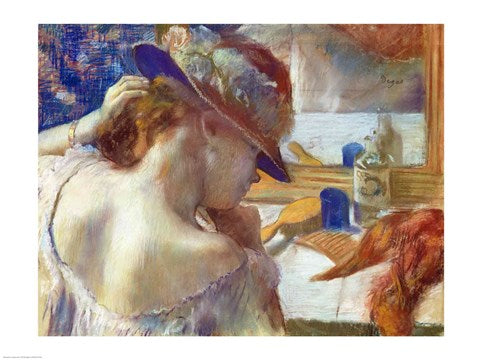 In Front of the Mirror, 1889 by Edgar Degas