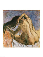 Woman Combing her Hair B by Edgar Degas