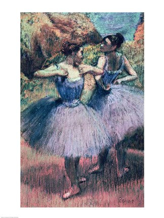 Dancers in Violet by Edgar Degas