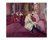 In the Salon at the Rue des Moulins, 1894 by Henri de Toulouse-Lautrec