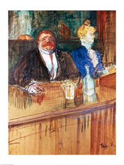 In the Bar: The Fat Proprietor and the Anaemic Cashier, 1898 by Henri de Toulouse-Lautrec