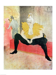 La Clowness Looks Around, Madamoiselle Cha-U-Kao by Henri de Toulouse-Lautrec