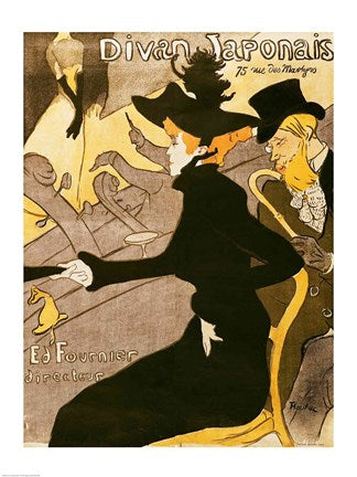 Poster advertising 'Le Divan Japonais', 1892 by Henri de Toulouse-Lautrec