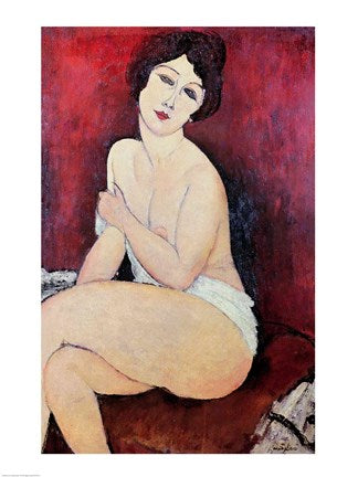 Large Seated Nude by Amedeo Modigliani