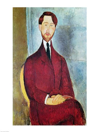 Leopold Zborowski, 1917 by Amedeo Modigliani