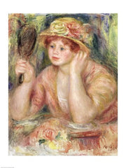 Woman with a Mirror, c.1915 by Pierre-Auguste Renoir