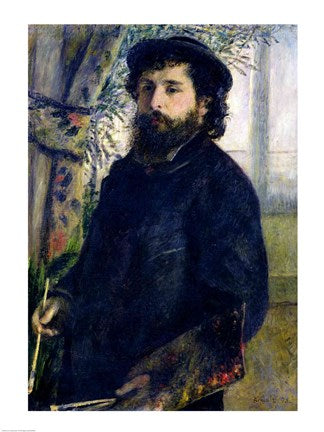 Portrait of Claude Monet by Pierre-Auguste Renoir
