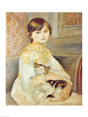 Julie Manet with Cat, 1887 by Pierre-Auguste Renoir