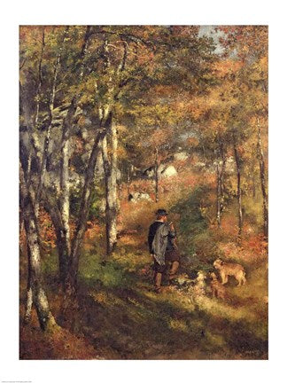 Jules Le Coeur in the Forest of Fontainebleau, 1866 by Pierre-Auguste Renoir