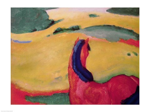 Horse in a landscape, 1910 by Franz Marc