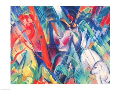 In the Rain, 1912 by Franz Marc