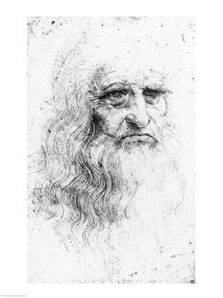 Self portrait - Sketch by Leonardo Da Vinci