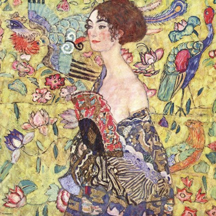Lady with Fan by Gustav Klimt