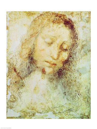 Head of Christ by Leonardo Da Vinci