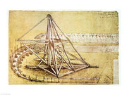 Excavating Machine,from Codex Atlanticus by Leonardo Da Vinci