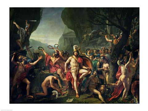 Leonidas at Thermopylae, 480 BC, 1814 by Jacques-Louis David