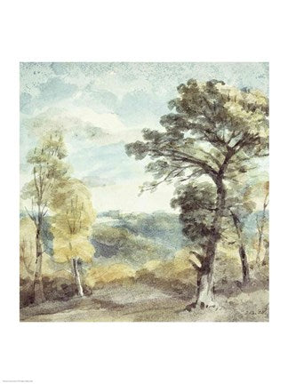 Landscape with Trees and a Distant Mansion by John Constable
