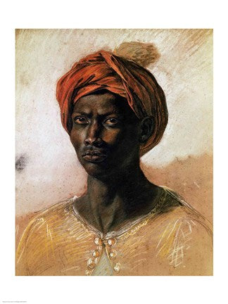 Portrait of a Turk in a Turban, c.1826 by Eugene Delacroix