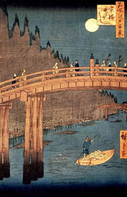 Kyoto Bridge by Moonlight by Utagawa Hiroshige
