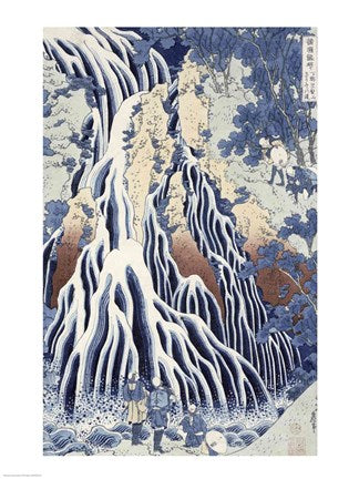 Kirifuri Fall on Kurokami Mount by Katsushika Hokusai