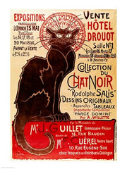 Poster advertising an exhibition of the 'Collection du Chat Noir' Cabaret by Theophile-Alexandre Steinlen