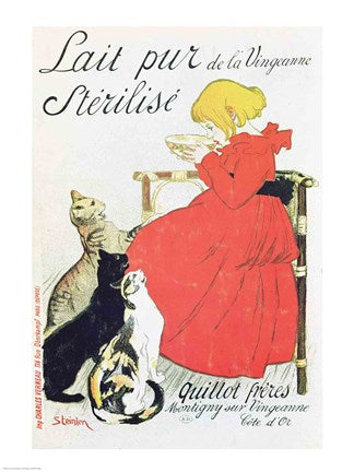 'Pure Sterilised Milk from La Vingeanne' by Theophile-Alexandre Steinlen
