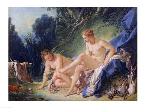 Diana getting out of her bath, 1742 by Francois Boucher