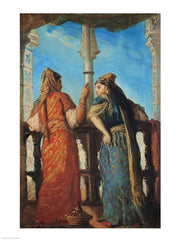 Jewish Women at the Balcony, Algiers, 1849 by Theodore Chasseriau