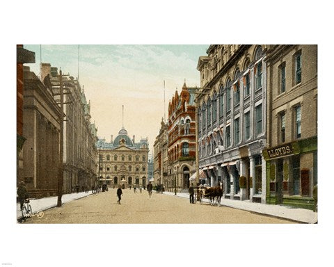 Postcard of Toronto street and post office, Toronto, Canada