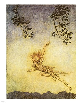 Puck, a Sprite by Arthur Rackham