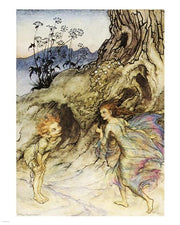 Puck and a Fairy by Arthur Rackham